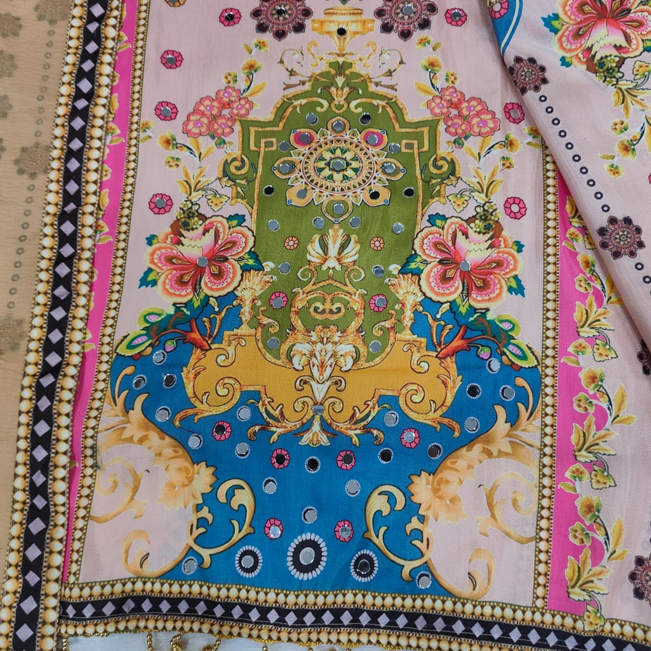 Noori Muslin Anarkali Palazzo Set