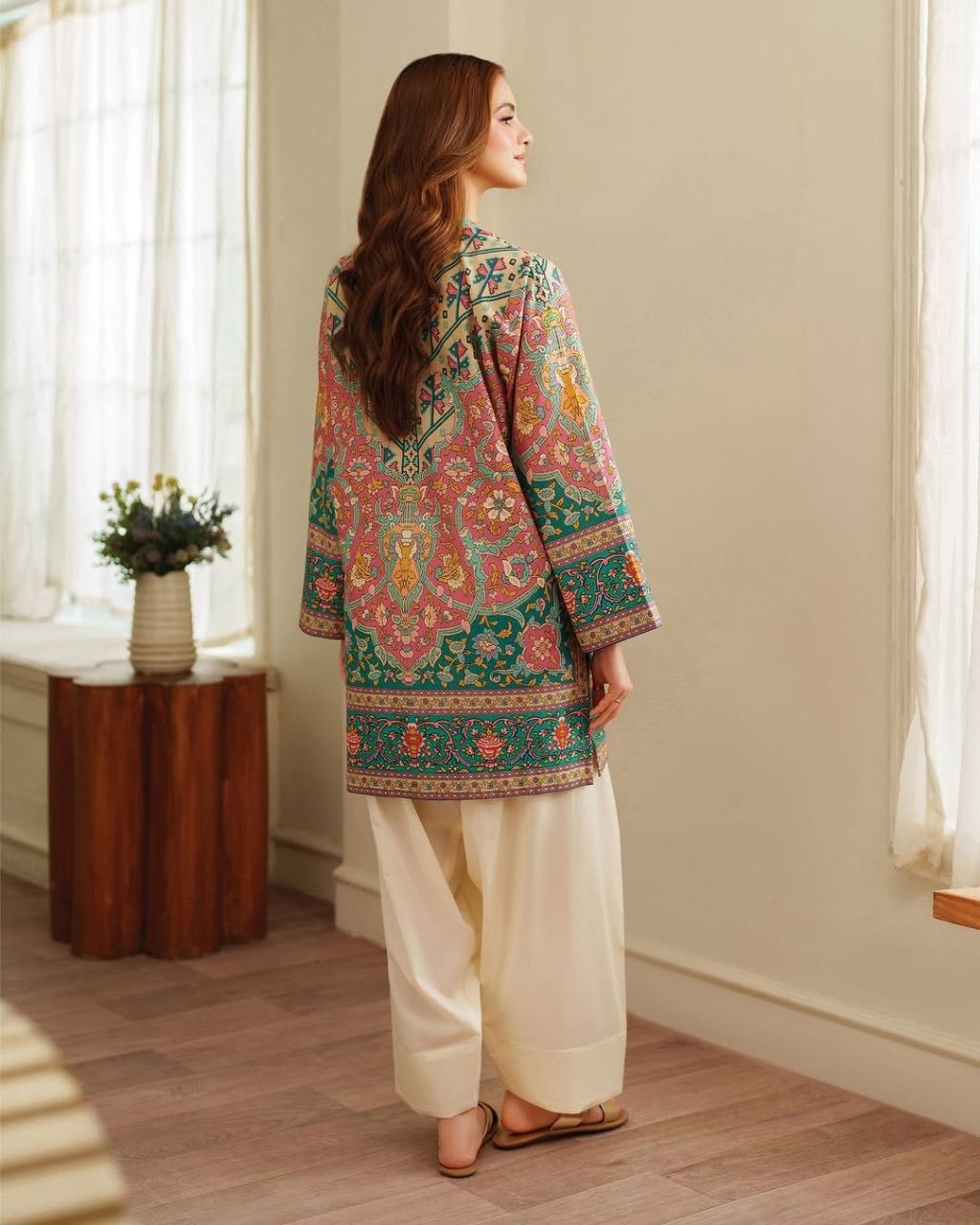 Digital Print Muslin Co-Ord Set