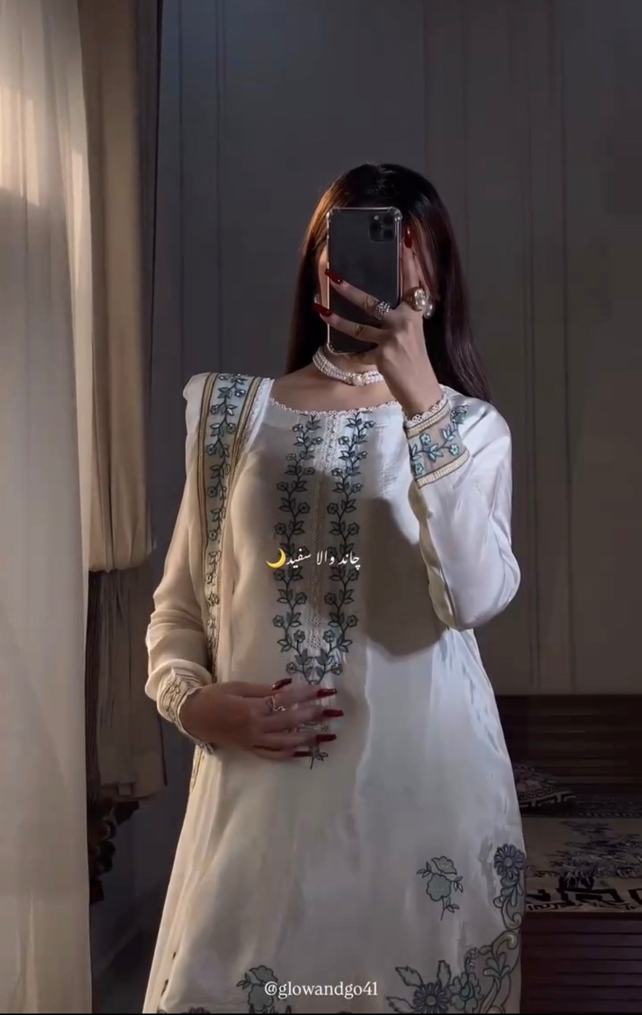 Heavy SO Silk Kurti Farshi Salwar Set with Dupatta Embroidery Work Party Wear