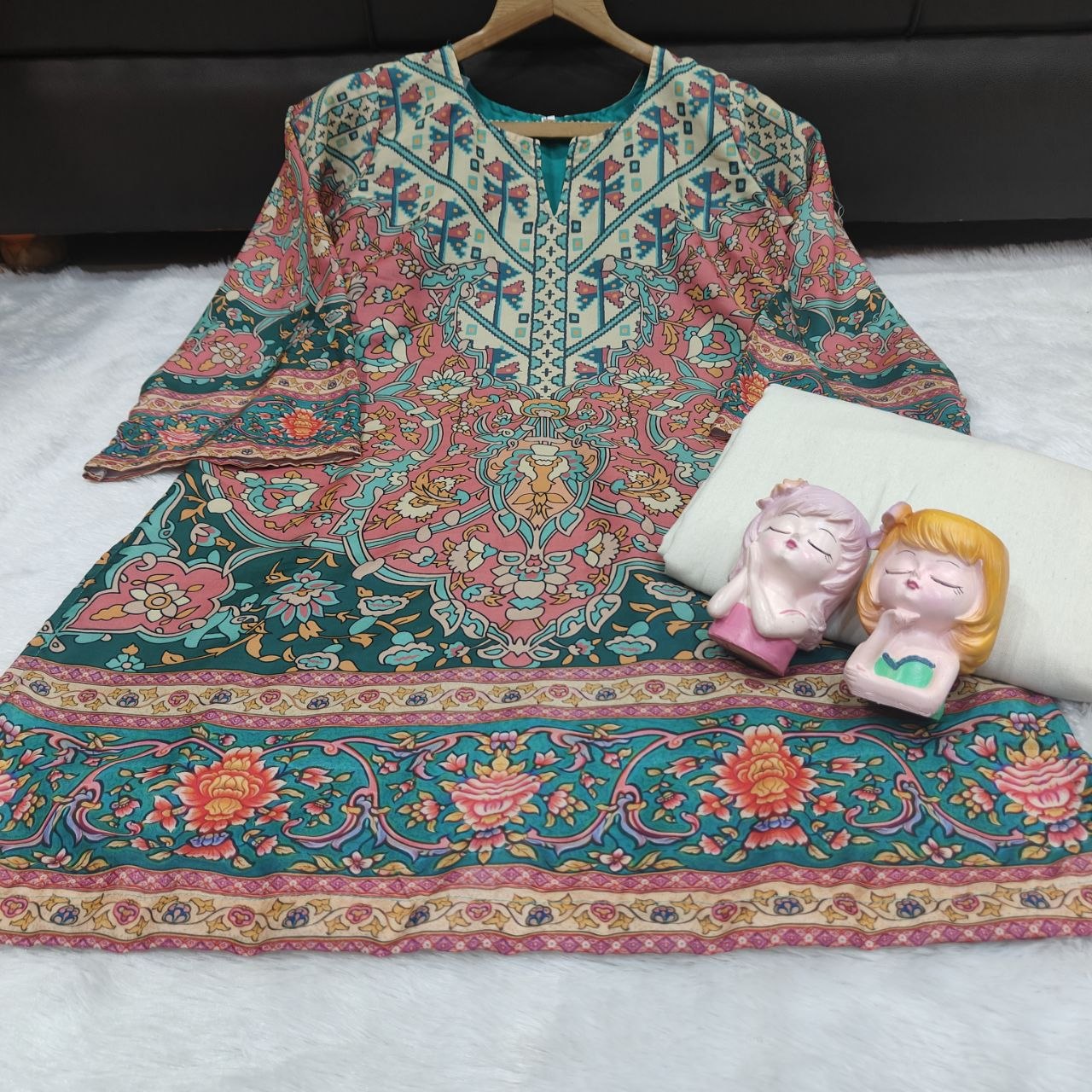 Digital Print Muslin Co-Ord Set