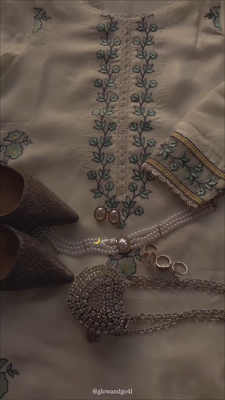 Heavy SO Silk Kurti Farshi Salwar Set with Dupatta Embroidery Work Party Wear